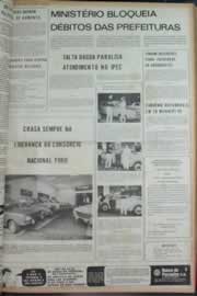 Página do jornal Correio do Ceará de janeiro de 1973
