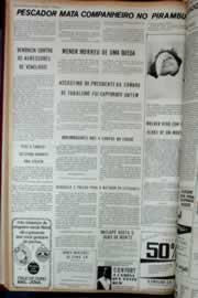 Página do jornal Correio do Ceará de janeiro de 1973