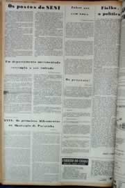 Página do jornal Correio do Ceará de janeiro de 1973