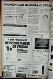Página do jornal Correio do Ceará de janeiro de 1973