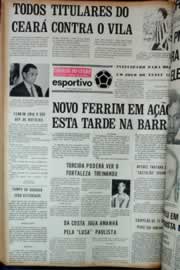 Página do jornal Correio do Ceará de janeiro de 1973