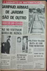 Página do jornal Correio do Ceará de janeiro de 1973