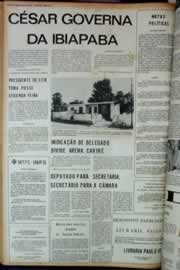 Página do jornal Correio do Ceará de janeiro de 1973