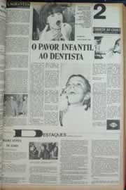 Página do jornal Correio do Ceará de janeiro de 1973