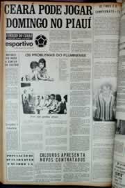 Página do jornal Correio do Ceará de janeiro de 1973