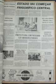 Página do jornal Correio do Ceará de janeiro de 1973