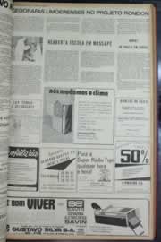 Página do jornal Correio do Ceará de janeiro de 1973