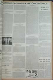 Página do jornal Correio do Ceará de janeiro de 1973
