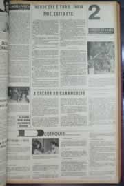 Página do jornal Correio do Ceará de janeiro de 1973