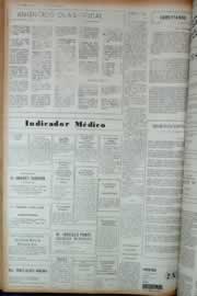 Página do jornal Correio do Ceará de janeiro de 1973