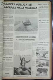 Página do jornal Correio do Ceará de janeiro de 1973