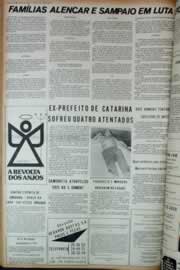 Página do jornal Correio do Ceará de janeiro de 1973