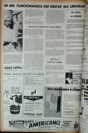 Página do jornal Correio do Ceará de janeiro de 1973