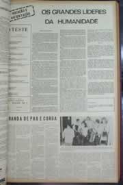 Página do jornal Correio do Ceará de janeiro de 1973