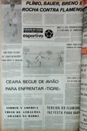 Página do jornal Correio do Ceará de janeiro de 1973