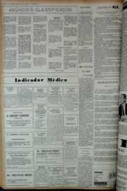 Página do jornal Correio do Ceará de janeiro de 1973