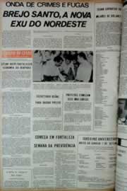 Página do jornal Correio do Ceará de janeiro de 1973