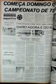 Página do jornal Correio do Ceará de janeiro de 1973