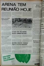 Página do jornal Correio do Ceará de janeiro de 1973