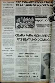 Página do jornal Correio do Ceará de janeiro de 1973