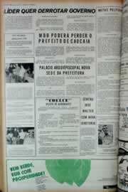 Página do jornal Correio do Ceará de janeiro de 1973