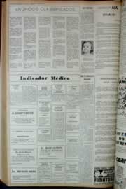 Página do jornal Correio do Ceará de janeiro de 1973