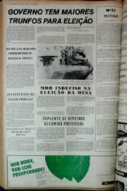 Página do jornal Correio do Ceará de janeiro de 1973