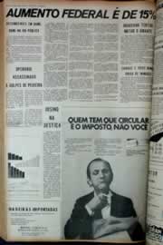 Página do jornal Correio do Ceará de janeiro de 1973
