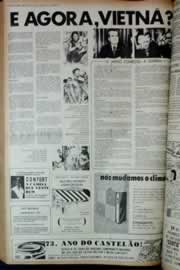 Página do jornal Correio do Ceará de janeiro de 1973