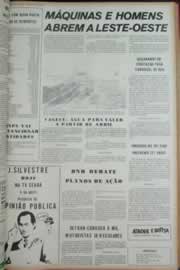 Página do jornal Correio do Ceará de janeiro de 1973
