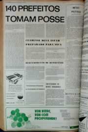 Página do jornal Correio do Ceará de janeiro de 1973