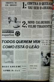 Página do jornal Correio do Ceará de janeiro de 1973