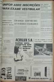 Página do jornal Correio do Ceará de fevereiro de 1973