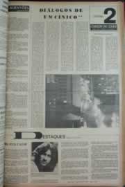 Página do jornal Correio do Ceará de fevereiro de 1973