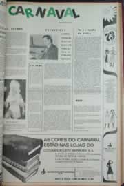 Página do jornal Correio do Ceará de fevereiro de 1973
