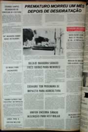 Página do jornal Correio do Ceará de fevereiro de 1973
