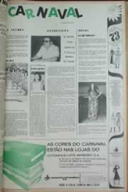 Página do jornal Correio do Ceará de fevereiro de 1973