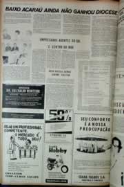Página do jornal Correio do Ceará de fevereiro de 1973