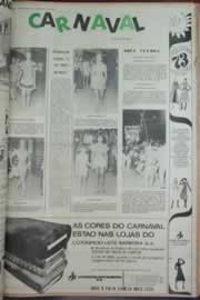 Página do jornal Correio do Ceará de fevereiro de 1973