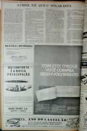 Página do jornal Correio do Ceará de fevereiro de 1973