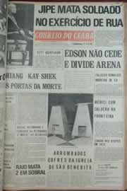 Página do jornal Correio do Ceará de fevereiro de 1973