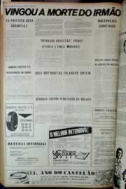Página do jornal Correio do Ceará de fevereiro de 1973