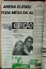 Página do jornal Correio do Ceará de fevereiro de 1973