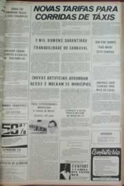 Página do jornal Correio do Ceará de fevereiro de 1973
