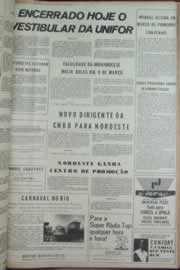 Página do jornal Correio do Ceará de fevereiro de 1973