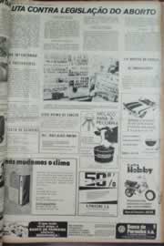 Página do jornal Correio do Ceará de fevereiro de 1973