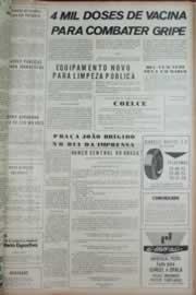 Página do jornal Correio do Ceará de fevereiro de 1973