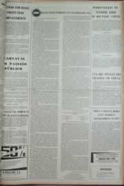 Página do jornal Correio do Ceará de fevereiro de 1973