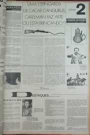 Página do jornal Correio do Ceará de fevereiro de 1973