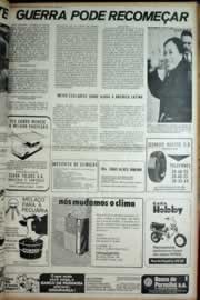 Página do jornal Correio do Ceará de março de 1973